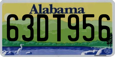 AL license plate 63DT956