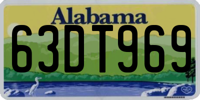 AL license plate 63DT969