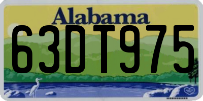 AL license plate 63DT975