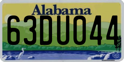 AL license plate 63DU044