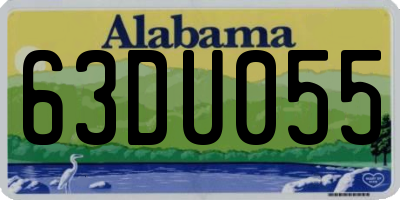 AL license plate 63DU055