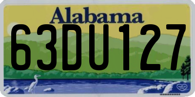 AL license plate 63DU127