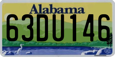 AL license plate 63DU146
