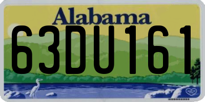 AL license plate 63DU161