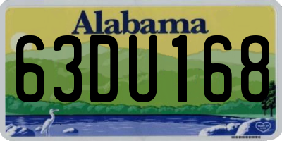 AL license plate 63DU168