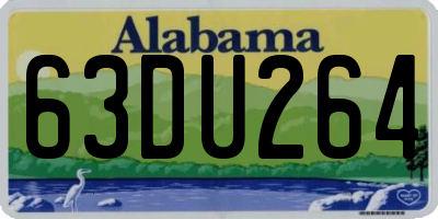 AL license plate 63DU264