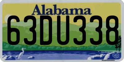 AL license plate 63DU338
