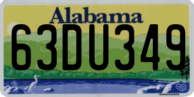 AL license plate 63DU349