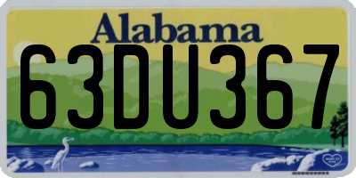 AL license plate 63DU367