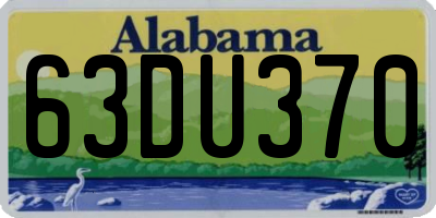 AL license plate 63DU370