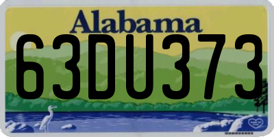 AL license plate 63DU373