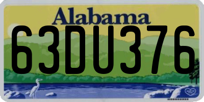 AL license plate 63DU376