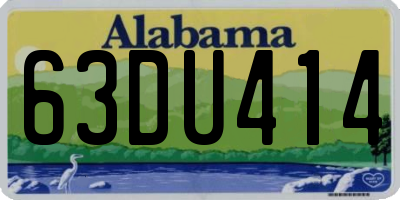 AL license plate 63DU414