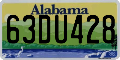 AL license plate 63DU428