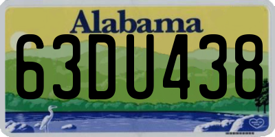 AL license plate 63DU438