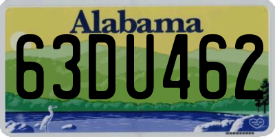 AL license plate 63DU462