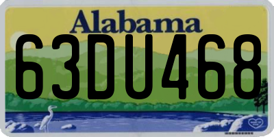 AL license plate 63DU468