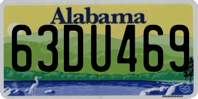 AL license plate 63DU469