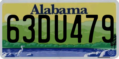 AL license plate 63DU479