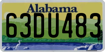 AL license plate 63DU483