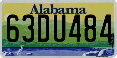 AL license plate 63DU484