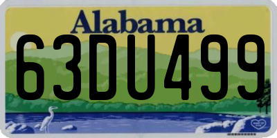 AL license plate 63DU499