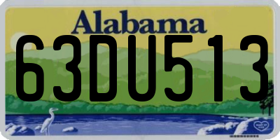 AL license plate 63DU513