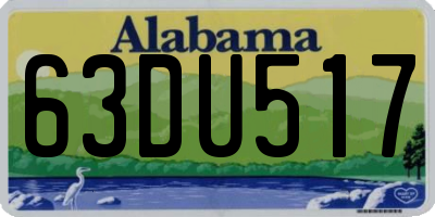 AL license plate 63DU517