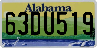 AL license plate 63DU519