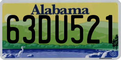 AL license plate 63DU521