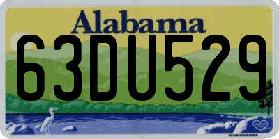 AL license plate 63DU529