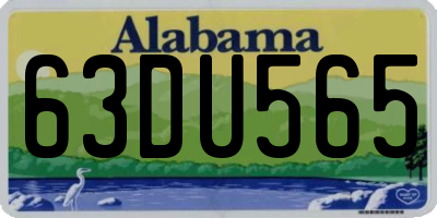 AL license plate 63DU565