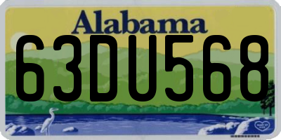 AL license plate 63DU568