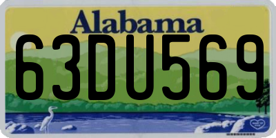 AL license plate 63DU569