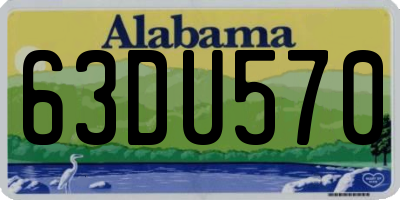 AL license plate 63DU570