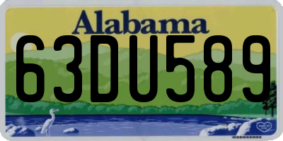 AL license plate 63DU589