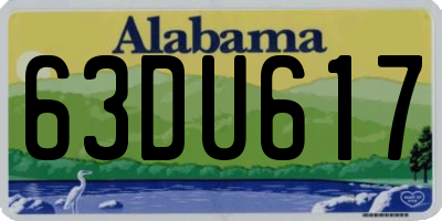 AL license plate 63DU617