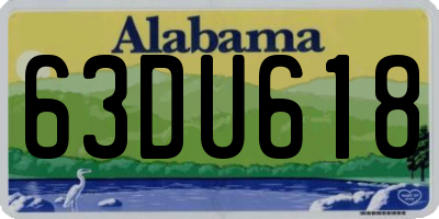 AL license plate 63DU618