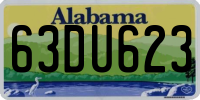 AL license plate 63DU623