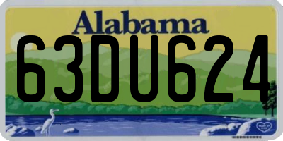 AL license plate 63DU624