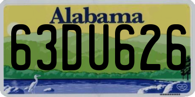 AL license plate 63DU626