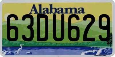 AL license plate 63DU629