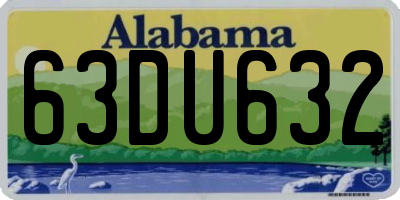 AL license plate 63DU632