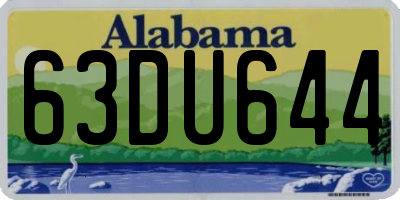 AL license plate 63DU644