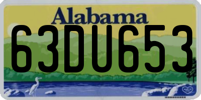 AL license plate 63DU653