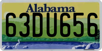 AL license plate 63DU656