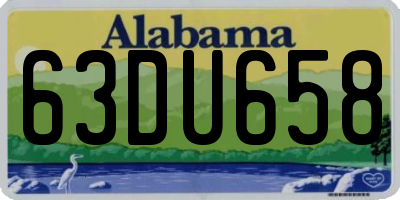 AL license plate 63DU658