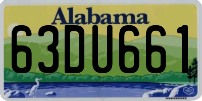 AL license plate 63DU661