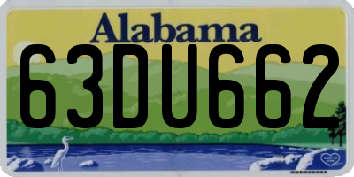 AL license plate 63DU662