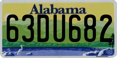 AL license plate 63DU682
